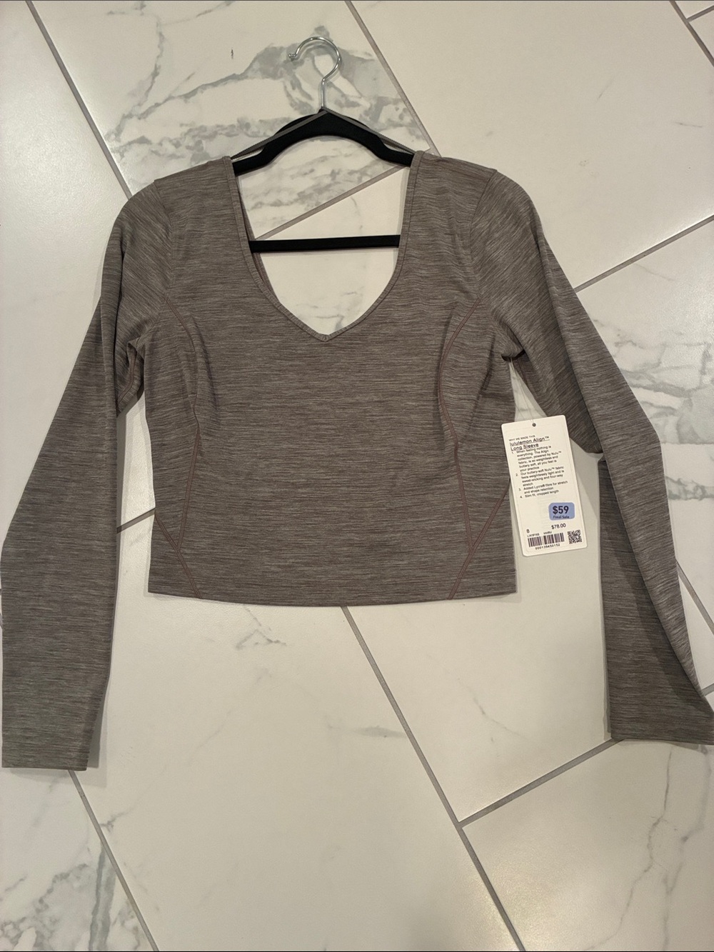 Lululemon Align Long Sleeve Shirt
Heathered Rover size 8